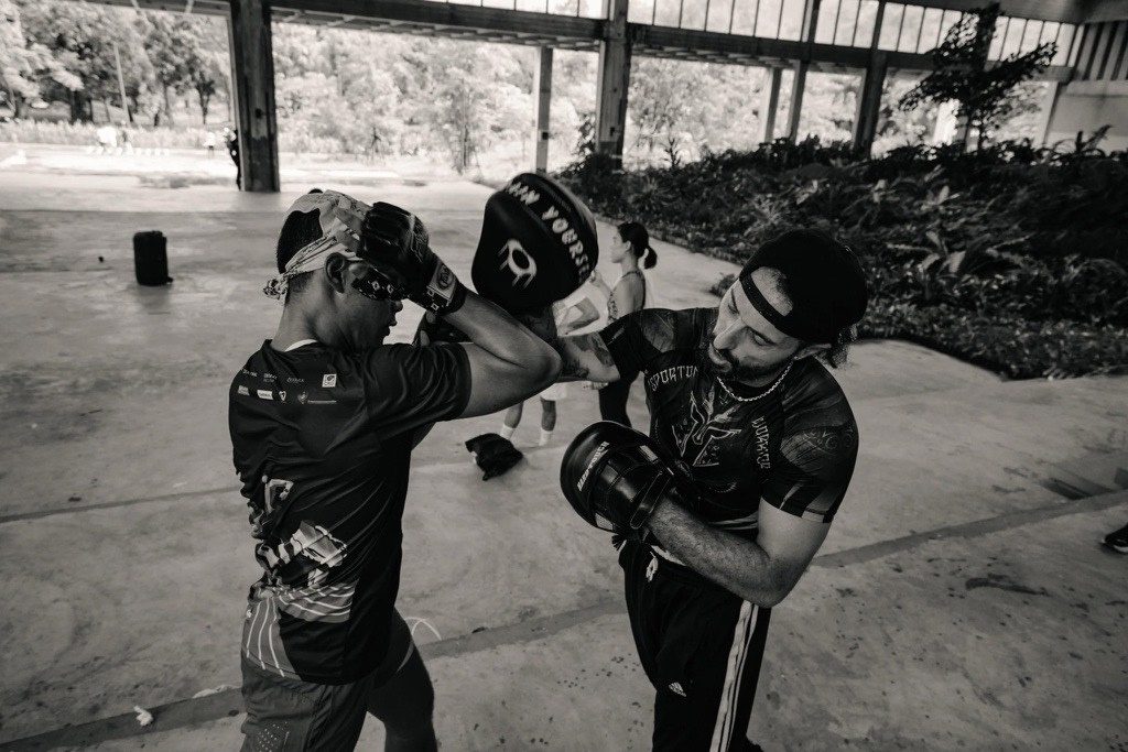 Muay Thai sparring